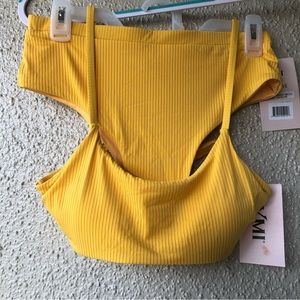 YMI Bikini Bathing Suit - Yellow 2pc. New - Size Large NWT